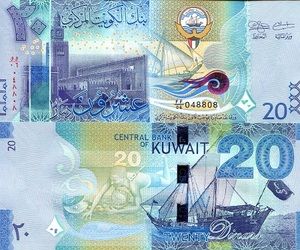 20科威特第纳尔